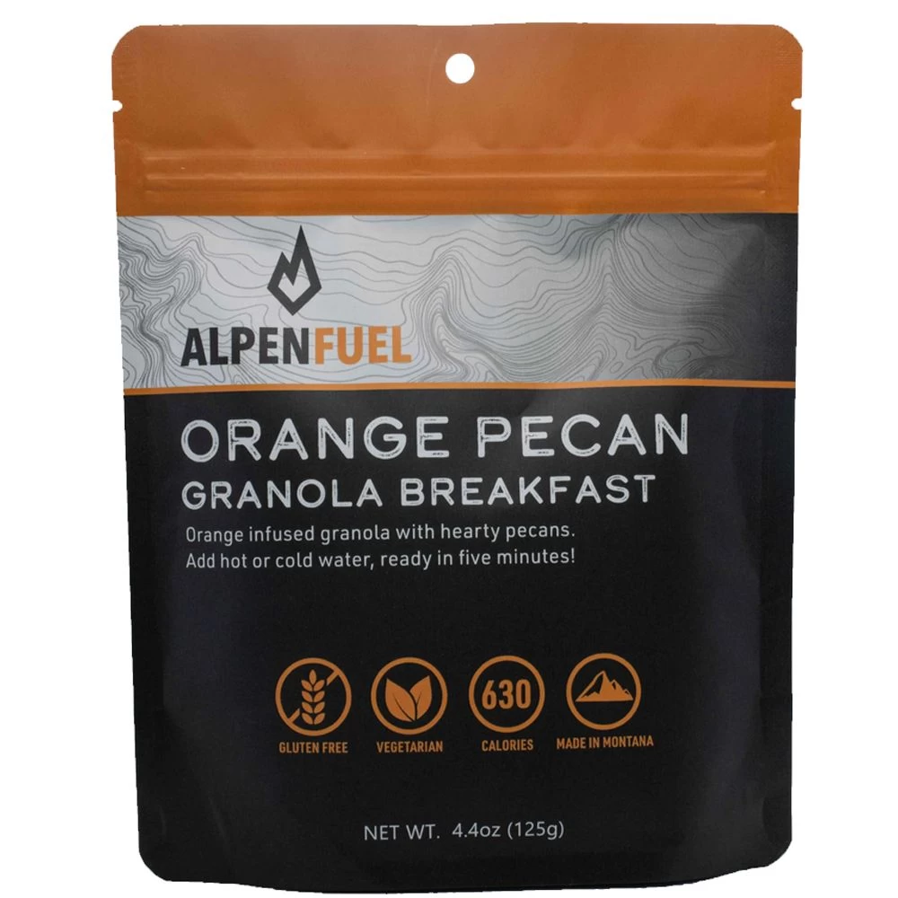 Alpen Fuel Orange Pecan Granola Breakfast Backpacking Meal 3 Alpen Fuel Orange Pecan Granola Breakfast Backpacking Meal