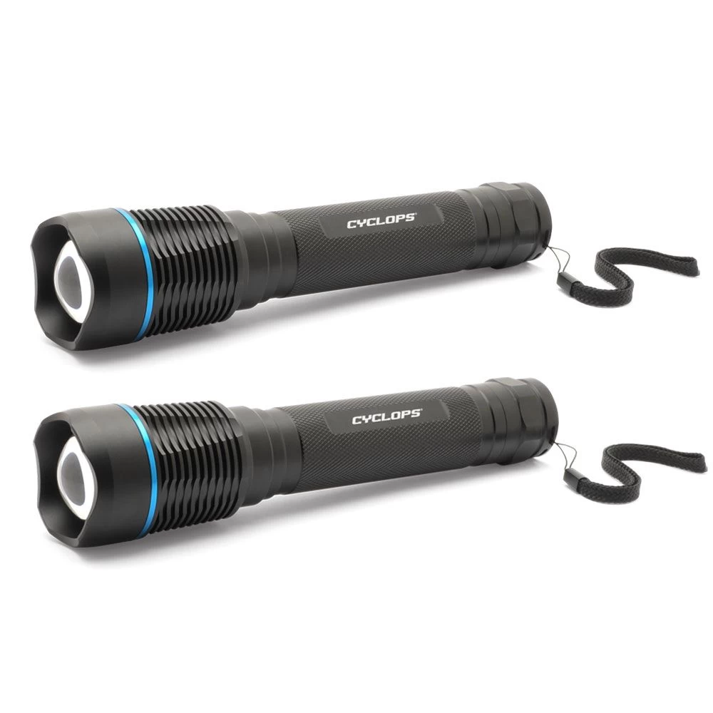 Cyclops Brontes 2000 Lumen Flashlight - 2 Pack 3 Cyclops Brontes 2000 Lumen Flashlight - 2 Pack