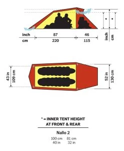 Hilleberg Nallo 2 Person Tent -Wilderness Adventure hilleberg nallo2 floorplan