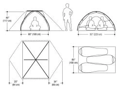 Marmot Tungsten 3 Person Backpacking Tent -Wilderness Adventure marmot tungsten3p tent plan