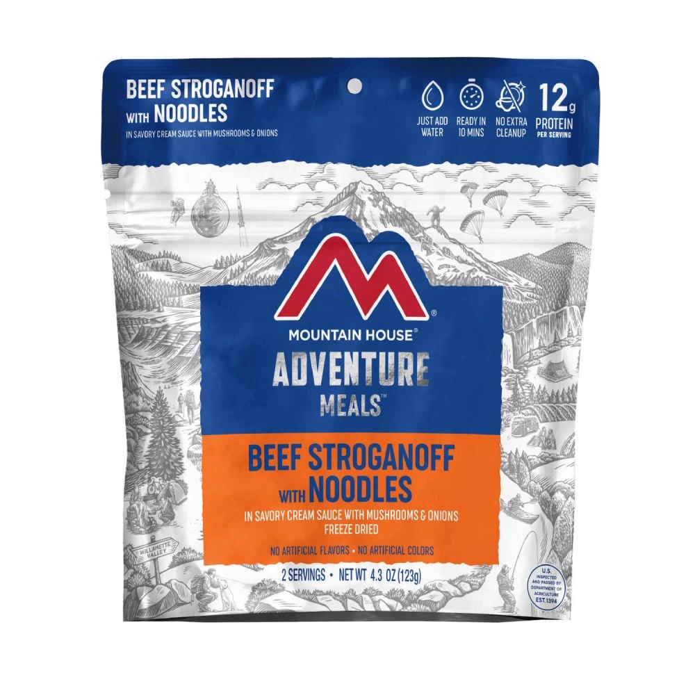 Mountain House Beef Stroganoff Adventure Meal 3 Mountain House Beef Stroganoff Adventure Meal