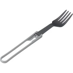 MSR Folding Fork -Wilderness Adventure msr foldingutencil fork gray prtn