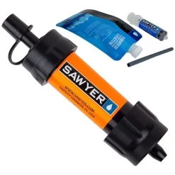 Sawyer Mini Water Filtration System -Wilderness Adventure sawyer mini water filtration system orange